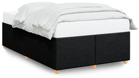 Πλαίσιο Κρεβατιού χωρίς στρώμα Μαύρο 120x190 εκ. Υφασμάτινο