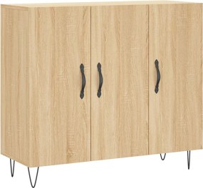 vidaXL Ντουλάπι Sonoma δρυς 90x34x80 εκ. Επεξεργασμένο Ξύλο
