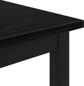 vidaXL Τραπεζάκι σαλονιού Μαύρη Οξυά 100 x 100 x 45 cm