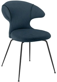 Καρέκλα Τραπεζαρίας Time Flies Horizons S 590-15C5901-3 57x59x83cm Blue-Black Umage Steel,Polyester