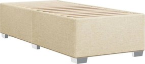 vidaXL Σκελετός Κρεβατιού Χωρίς Στρώμα Κρεμ 100 x 200 εκ. Υφασμάτινο