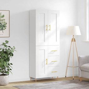 vidaXL Ντουλάπι Λευκό 69,5x34x180 εκ. από Επεξεργασμένο Ξύλο