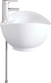 vidaXL Νιπτήρας μπάνιου Χρωμέ 59 x 35 x 21 cm Κεραμικό