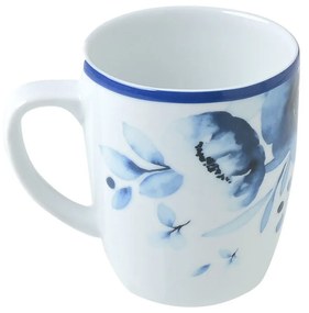 Κούπα Καφέ Πορσελάνινη Ανάγλυφη Blue Rose 330ml - Estia