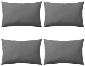 vidaXL Μαξιλάρια Εξωτερικού Χώρου 4 τεμ. Γκρι 60 x 40 εκ.