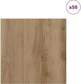 vidaXL Διακοσμητικά Πάνελ 50 pcs Artisan Oak 30 x 30 x 0.27 εκ.