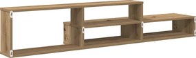 vidaXL ΡάφιΤηλεόρασηςΤοίχου 150x25x28,5εκ Επεξεργασμένο ξύλο