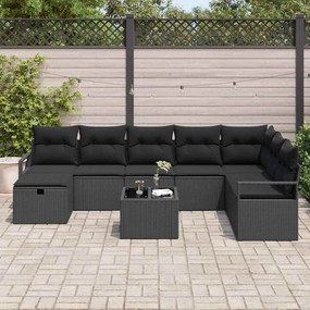 vidaXL Σετ Καναπέ με μαξιλάρι 6 pcs συνθετικό ρατάν