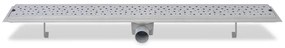 vidaXL Σιφόνια Ντουζιέρας Γραμμικά 2 τεμ. 930x140χιλ. Ανοξ. Ατσάλι