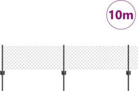 vidaXL Συρματόπλεγμα Περίφραξης με Πάσσαλο 10 x 0,4 m