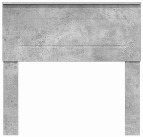 vidaXL Κεφαλάρι Σκυρόδεμα Γκρι 75 cm Επεξεργασμένο ξύλο