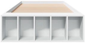 vidaXL Πλαίσιο Κρεβατιού Λευκό 90 x 190 εκ. από Επεξεργασμένο Ξύλο