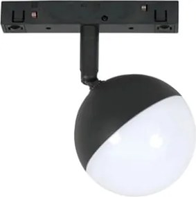 LED Φωτιστικό Μαγνητικής ράγας Flexo 10 7W Μαύρο Φ8cm