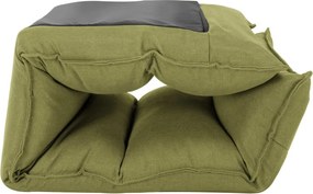 vidaXL Καρέκλα Δαπέδου Πτυσσόμενη Πράσινη Υφασμάτινη