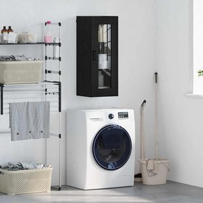 vidaXL Επιτοίχιο ντουλάπι Μαύρη Οξυά 34,5 x 34 x 90 εκ.