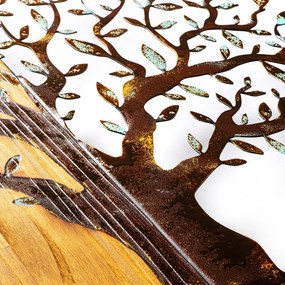 Decorative Wooden Wall Accessory Mysterious Tree - 371-A Multicolor