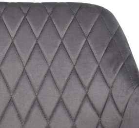 Πολυθρόνα Τραπεζαρίας 23162 Fylliana Γκρί 60x60x87 εκ. 2αδα