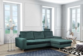 Γωνιακός καναπές Consuegra-Prasino