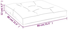 Μαξιλάρι Παλέτας Ναυτικό Μπλε 80 x 80 x 12 εκ.Υφασμάτινο 377897