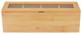 Κουτί Για Τσάι 4 Θέσεων Evergreen GU0339 29,5x9x9,5cm Natural Maxwell&amp;Williams Bamboo