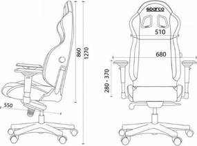 Καρέκλα Παιχνιδιού Sparco S00998NRNR Μαύρο
