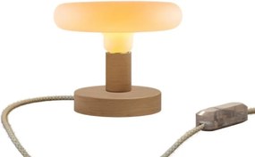 Επιτραπέζιο Φωτιστικό Ξύλινο Posaluce Dash Φυσικό Dimmer