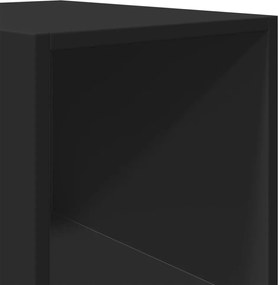 vidaXL Ντουλάπι Μαύρο 30x41x185 εκ. από Επεξεργασμένο Ξύλο