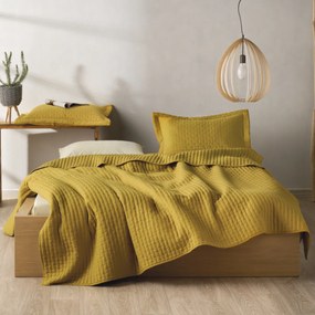 Κουβερλί King Size (Σετ 260x240) Kentia Loft Mason 11 Ochre