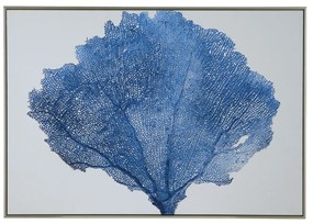 Artekko Mahana Coral Πίνακας Καμβάς με Κορνίζα Ξύλο Καμβάς Μπλε (100x3.5x70)cm Artekko 83618