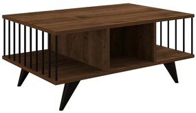 Τραπέζι Σαλονιού Bert 495SSE1325 90x60x40cm Walnut