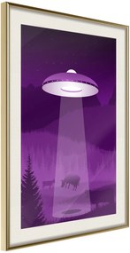 Αφίσα - Flying Saucer - 20x30 - Χρυσό - Με πασπαρτού