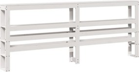 vidaXL Σκελετός Κρεβ. Χωρίς Στρώμα Λευκό 180x200 εκ Μασίφ Πεύκο