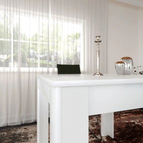 Dining Table Single 90 - Shiny White White