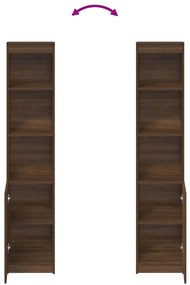 Ντουλάπι Καφέ Δρυς 37,5x35x180 εκ. Επεξεργασμένο Ξύλο 861676