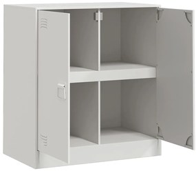 vidaXL Μπουφές Λευκός 67x39x73 εκ. από Ατσάλι