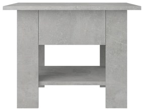 Τραπεζάκι Σαλονιού Γκρι Σκυροδέματος 55x55x42 εκ. Μοριοσανίδα - Γκρι