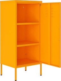 vidaXL Ντουλάπι Αποθήκευσης Μουσταρδί 42,5x35x101,5 εκ. από Ατσάλι
