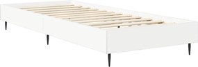vidaXL Σκελετός Κρεβατιού Λευκό 80 x 200 cm Επεξεργασμένο Ξύλο