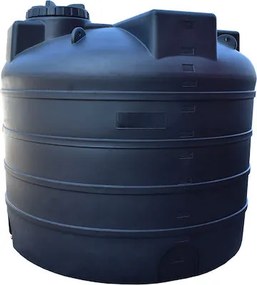 Mytherm Πλαστική Δεξαμενή , Κυλινδρική Κάθετη,S8 Elephant 2000lt Μαύρη, Mytherm THERM-112263