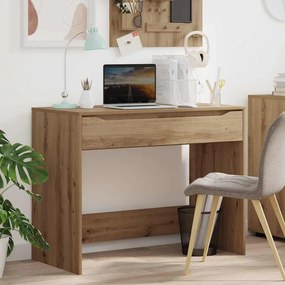 vidaXL Γραφείο με Συρτάρι Τεχνίτικη Δρυς Μηχανικά επεξεργασμένο ξύλο