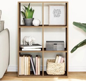 vidaXL Βιβλιοθήκη/Διαχωριστικό Χώρου Δρυς 69,5x29x103,5 εκ. Επεξ. Ξύλο