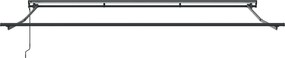 vidaXL Ηλεκτρικό Αναδιπλούμενο Σκίαστρο Κίτρινο, Λευκό, Ανθρακί
