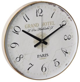 Ρολόι Τοίχου Grand Hotel 838097 Φ40cm Gold-Black Ankor Plastic