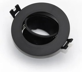 Χωνευτό Σποτ Οροφής Κινητό GU10 Φ9x2,9 Lumen-21-0450921-Μαύρο 21-0450921