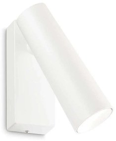 Φωτιστικό Τοίχου-Απλίκα Pipe 280998 4x10,5x12,5cm LED 7W 3000K White Ideal Lux