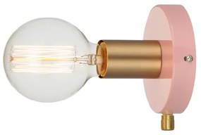 Απλίκα Τοίχου Aca Joy V36382PB Pink/Brass