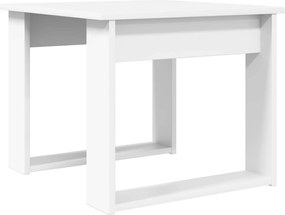 vidaXL Σετ Τραπεζιού Για Καφέ 2 pcs Λευκό Επεξεργασμένο ξύλο