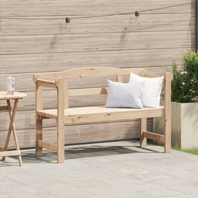 vidaXL Εξωτερικός πάγκος Καφέ 119 x 76 x 44εκ. Μασίφ ξύλο πεύκου