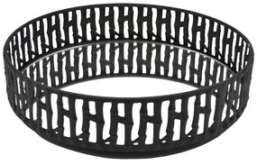 Διακοσμητικός Δίσκος Με Καθρέπτη 843022 Φ29,5x5cm Black Ankor Μέταλλο,Γυαλί