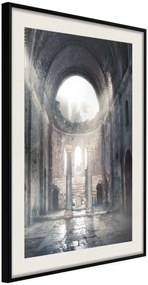 Αφίσα - Ruins of a Cathedral - 20x30 - Μαύρο - Με πασπαρτού